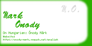 mark onody business card