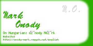 mark onody business card